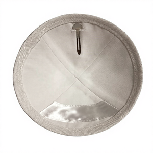 उच्च गुणवत्ता वाले कस्टम गहना लिनेन सफेद बेज लुंगी किप्पा बरीला उपहार डोव कढ़ाई माज़ेल टोव बैग चल्ला कवर - Product Image 3