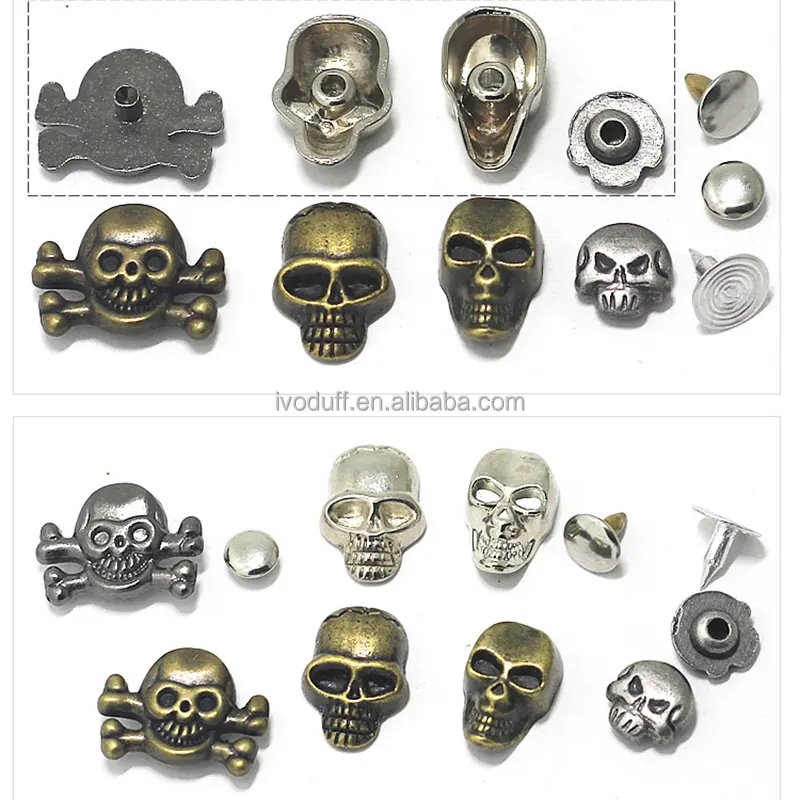 PATIKIL 9mm Borchie Abbigliamento, 20 Set Borchie E Spine Rivetti Pelle Cono Spine Viti Metallo Abbigliamento