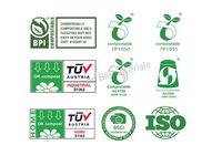 Sacs poubelles 100% biodégradables, sacs à ordures compostables, doublures de poubelles, sacs poubelles ménagers en PLA écologiques, thermoscellables, jetables, vente en gros