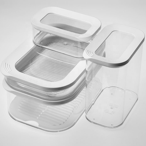 Cajas herméticas de plástico sin BPA para almacenamiento y organización de alimentos, contenedor de almacenamiento de alimentos con tapas transparentes - Product Image 4