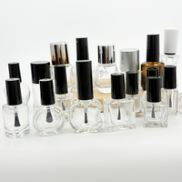 ZY Packaging – Mini flacons carrés transparents pour vernis à ongles, 5ml, 8ml, 10ml, 12ml, avec bouchon et pinceau, 100 pièces, doré – Prix bas