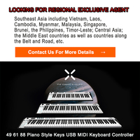 Clavier de piano électronique Midiplus X8 III, instrument portable multifonction, 88 touches de style piano, contrôleur de clavier MIDI USB