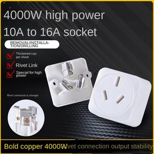 Yachi 10A 16A <span class=keywords><strong>prise</strong></span> de Conversion ca <span class=keywords><strong>chauffe</strong></span>-<span class=keywords><strong>eau</strong></span> convertisseur <span class=keywords><strong>prise</strong></span> acier inoxydable ABS 5m connectivité WiFi spécial pour l'argentine - Product Image 6