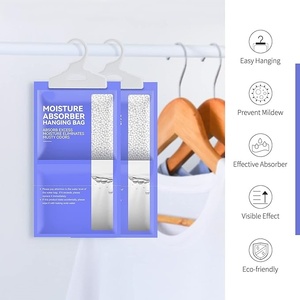 Lot <span class=keywords><strong>de</strong></span> 10 sacs déshumidificateurs ménagers absorbeurs d'<span class=keywords><strong>humidité</strong></span> non parfumés pour armoires chambres à coucher absorbeur d'<span class=keywords><strong>humidité</strong></span> suspendu pour salles <span class=keywords><strong>de</strong></span> <span class=keywords><strong>bain</strong></span> - Product Image 6