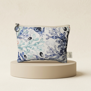 Fabricante de Bolsas de Cosméticos de Cuero, Estuche Organizador de Maquillaje con Textura para Viajes y Almacenamiento, Proveedor Mayorista - Product Image 1