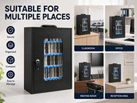 Casier à téléphones portables moderne en acier pour étudiants et personnel, avec serrure à clé durable, pour hôtel, bureau, salle de classe