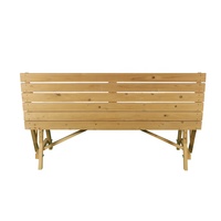Livraison rapide Tables de pique-nique en bois de jardin Meubles d'extérieur Table de pique-nique pliante en bois de camping