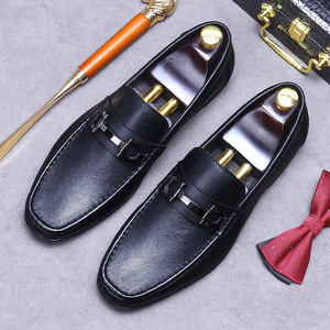 <span class=keywords><strong>Scarpe</strong></span> Doudou di guida di lusso S0027X da <span class=keywords><strong>uomo</strong></span> in pelle di vacchetta con fondo morbido stile Binglun che calcia Lefu Xiu a piede libero - Product Image 4