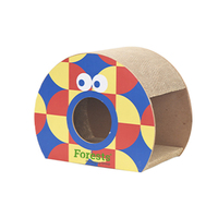 OEM/ODM Cat Condo Karton Wellpappe Cat Cardboard House mit Scratcher