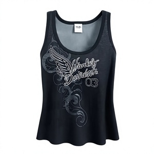 Women's Neck 100% Cotton Tank <b>Top</b> Casual Short Jersey Eco-Friendly Biowashed 160 GSM Custom Color Sustainable Clothing - Product Image 1