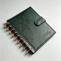Agenda con espiral de cuero PU, 40 hojas, regalo, cuaderno de hojas sueltas y diario