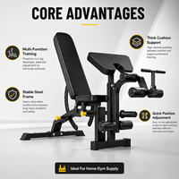 Équipement de fitness multifonctionnel pliable et réglable XH en acier pour la maison et la salle de sport, accessoires d'entraînement pour la musculation en gros