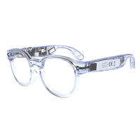 Lunettes intelligentes de traduction en temps réel avec IA, caméra 8MP, commande vocale ChatGPT, Wi-Fi 6, appels Bluetooth, lecture de musique, réunions d'affaires