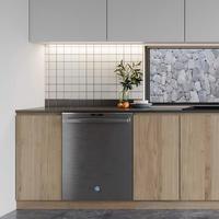 Meubles de cuisine modernes haut de gamme, abordables et sur mesure, en mélamine blanche, de petite taille, fabriqués en Chine.