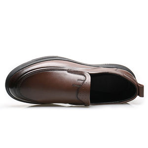 Pantuflas Mocasín de Cuero Italiano de Alta Calidad para Mujer, Modelo Two for Love, con Tacón de 5mm Color Mosto, para Verano e Invierno - Product Image 3