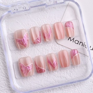 Uñas Postizas de Ojo de Gato con Diseños Variados al por Mayor, con Caja, 10 Piezas, Reutilizables, de Longitud Corta y Media, Colección Surtida - Product Image 5