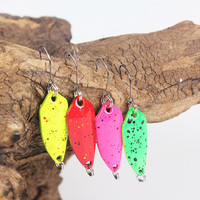 Leurre de pêche à la cuillère Raylor 29mm 2.5g en laiton imprimé, couleur personnalisée, petit modèle, neuf, pour brochet et truite d'eau douce, avec hameçon