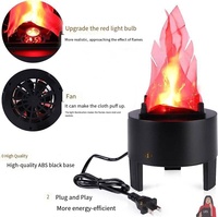 Lampe à flamme verticale LED, simulation de feu de camp, décoration de bar KTV, maison hantée, lampe de scène, bol à feu électronique, lampe IP44 2700K