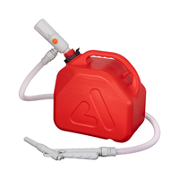 Pompe à carburant centrifuge pour fût en plastique, tuyau d'admission rétractable, débit de 3,8 GPM, puissance de 12-15W, 1 buse pour le ravitaillement domestique