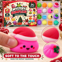 Approvisionnement stable, sans pression sur les stocks, emballage durable, calendrier de l'Avent Squishy, jouets anti-stress TPR Squishy