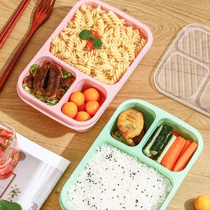 ภาชนะใส่อาหารสำหรับโรงเรียนกล่องเบนโตะแบบแบ่งช่องกล่องใส่อาหารใช้ซ้ำได้ - Product Image 1