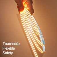 Bande lumineuse LED haute luminosité 8 mm 240 LED 4100K IP67 avec télécommande, flexible, découpe sur mesure, SMD2835 DC24V