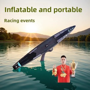 Planche à pagaie <span class=keywords><strong>gonflable</strong></span> (SUP) Thor Racing pour sports nautiques en plein air avec becquet en fibre de carbone et tapis antidérapant en EVA - Product Image 5