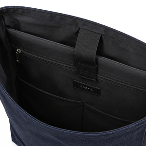 Men Canvas <b>Backpack</b> PU <b>Leather</b> Trim Travel <b>Backpack</b> Large Capacity Business Casual <b>Laptop</b> <b>Backpack</b> with Adjustable Shoulder Stra - Product Image 4