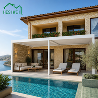 Pergola bioclimatique à toit à lames orientables en aluminium HESIWEI 10x10m 2x5m 2.5x2.5m 4x3m 3x6m 16x21m, taille personnalisée, gazebo
