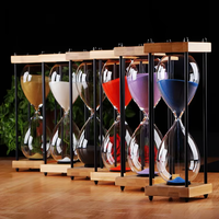 Minuteur sablier transparent moderne en gros, disponible en plusieurs tailles (S/M/L) pour la maison, le bureau, les jeux et la cuisine
