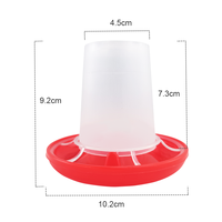 Mangeoire à eau pour poulet de volaille mangeoires et abreuvoirs pour poulet en plastique pour mini oiseau