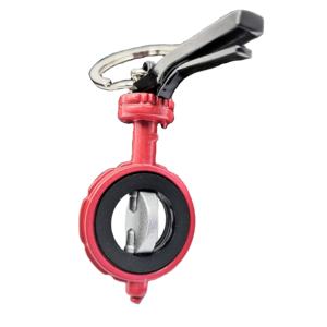 Usine personnalisée rouge Mini 3D Valve filature porte-clés en métal rotation à 360 degrés porte-clés avec gravure cadeau pour les entreprises - Product Image 2