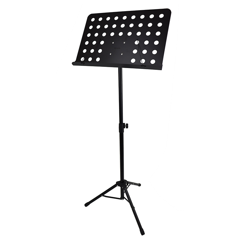OME Adjustable Metal Music Stand with Light Durable Design for Sheet Music-Black