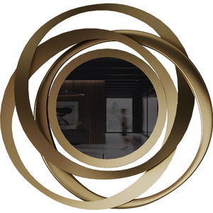 Specchio Artistico Tridimensionale <span class=keywords><strong>in</strong></span> <span class=keywords><strong>Ferro</strong></span>, Decorazione da Parete Moderna e Lussuosa per Soggiorno, Camera da Letto, Ristorante, Ingresso - Product Image 2