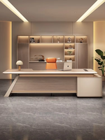Bureau debout en bois haut de gamme de luxe moderne et léger pour le gestionnaire Mobilier de bureau commercial