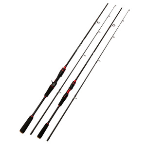 Canne à pêche en fibre de carbone, action moyenne, pour la pêche en mer et en eau douce, canne à spinning pour le bar, poignée droite, guides SIC - Product Image 5