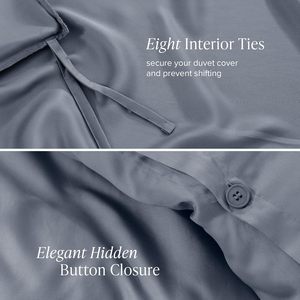 Nữ Hoàng Kích Thước 3Pcs Bộ Đồ Giường Đặt Màu Sắc Rắn Phong Bì Gối OEKO-TEX Chứng Nhận 100% Tencle Duvet Cover <span class=keywords><strong>Set</strong></span> - Product Image 4