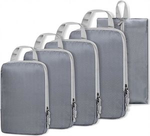 Custom logo <b>Travel</b> Accessories <b>Laundry</b> Pouch 6pcs Pack Cubes Set Coloured Compression Packing Cubes <b>Travel</b> - Product Image 2
