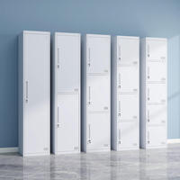 Armoire de rangement en acier robuste avec serrure, design contemporain, grande capacité