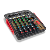 Console de mixage stéréo professionnelle COKYIS MG06CX en métal, 6 canaux, avec delay intégré, alimentation fantôme 48V, BT/USB/MP3, studio, DJ, live