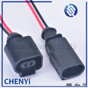 2针1J0973802 1J0973702母或公1.5毫米自动温度传感器插头放气插头防水连接器，带大众电线 - Product Image 3