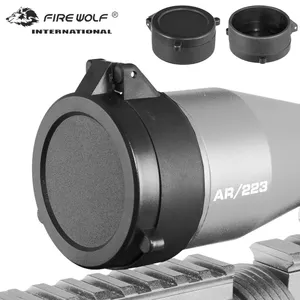 FIRE WOLF 50pcs Cover Quick Flip Spring Lens Cover outdoor sports Optical sight hunting scope accessories