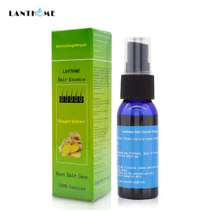 Lanthome 30ml gengibre orgânico cabelo crescimento essência eficaz óleo ativar a melanina evitar a perda de cabelo humano soro