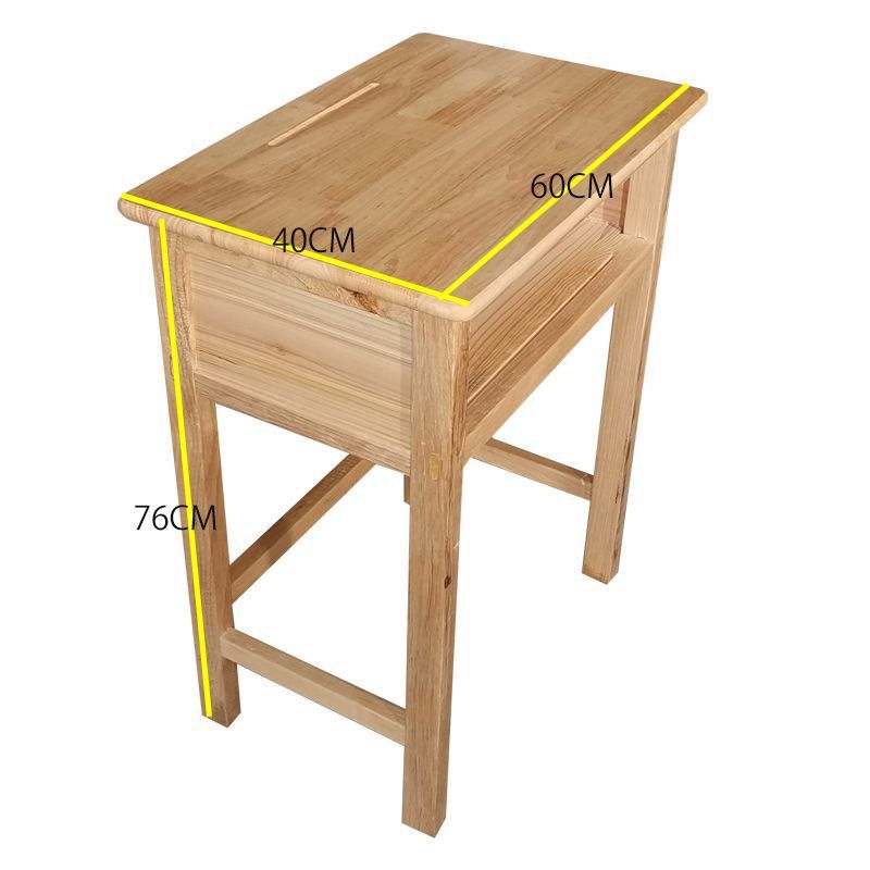 Table simple en bois d'hévéa