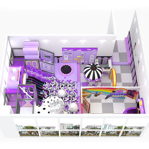 ملعب داخلي تجاري عالي الجودة مع زلاقة ومنطقة لعب لينة بكرات للأطفال للمولات - Product Image 3