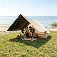 Tente de camping gonflable de luxe pour 3-4 personnes, Oxford, pour le glamping familial, Carpas Para Lujo Grande, nouvelle tente gonflable de luxe pour l'extérieur, grande tente de camping gonflable
