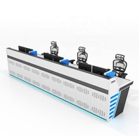Établi modulaire de planification moderne personnalisé, poste de travail portable avec bureau vertical intelligent