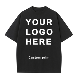 <span class=keywords><strong>T</strong></span>-<span class=keywords><strong>shirt</strong></span> Pesante 100% Cotone con Stampa Logo Personalizzata Tinta Unita <span class=keywords><strong>di</strong></span> <span class=keywords><strong>Lusso</strong></span> Unisex Vestibilità Boxy Oversize da <span class=keywords><strong>Uomo</strong></span> - Product Image 2