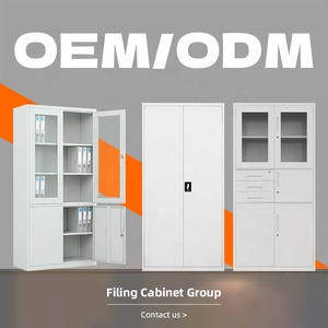 Office <strong>Lockable</strong> 2 Doors Steel Cupboard Tall <strong>Metal</strong> Filing Storage <strong>Cabinet</strong> with Adjustable Shelves - Product Image 6
