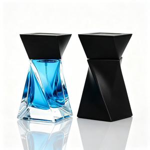 Flacon de parfum torsadé en verre de 75 ml, <span class=keywords><strong>atomiseur</strong></span> esthétique vide avec coffret cadeau de luxe pour les boutiques du Royaume-Uni et d'Europe - Product Image 2